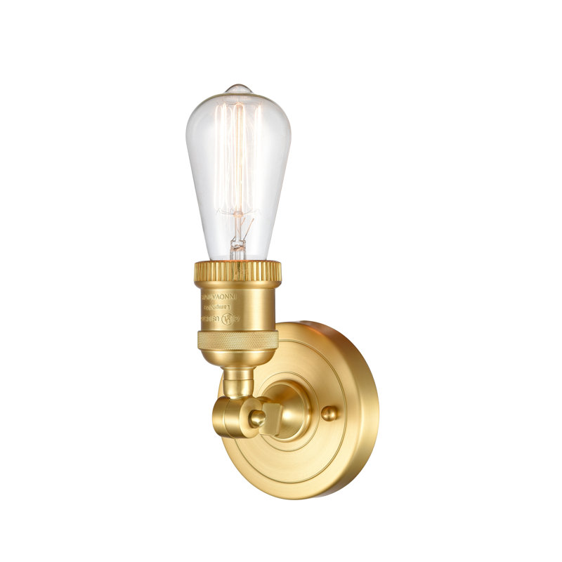 Chickerell Armed Sconce, No Bulb Included, Satin Gold