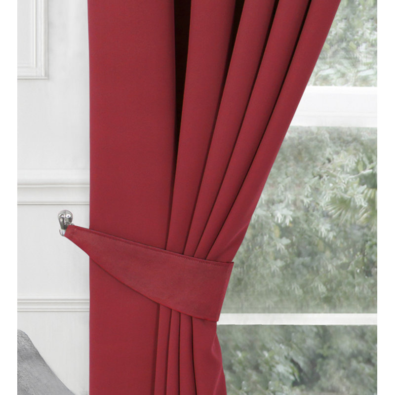 Naara Fabric 28cm TIEBACKS, Red