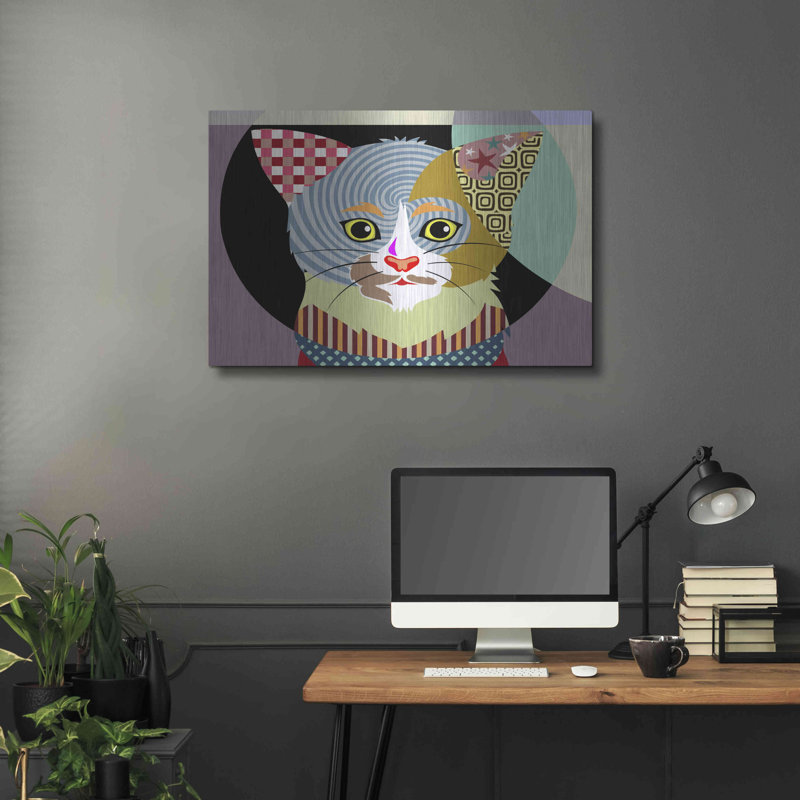 «Spectrum Cat» par Lanre Adefioyue, H 24 po x l 36 po