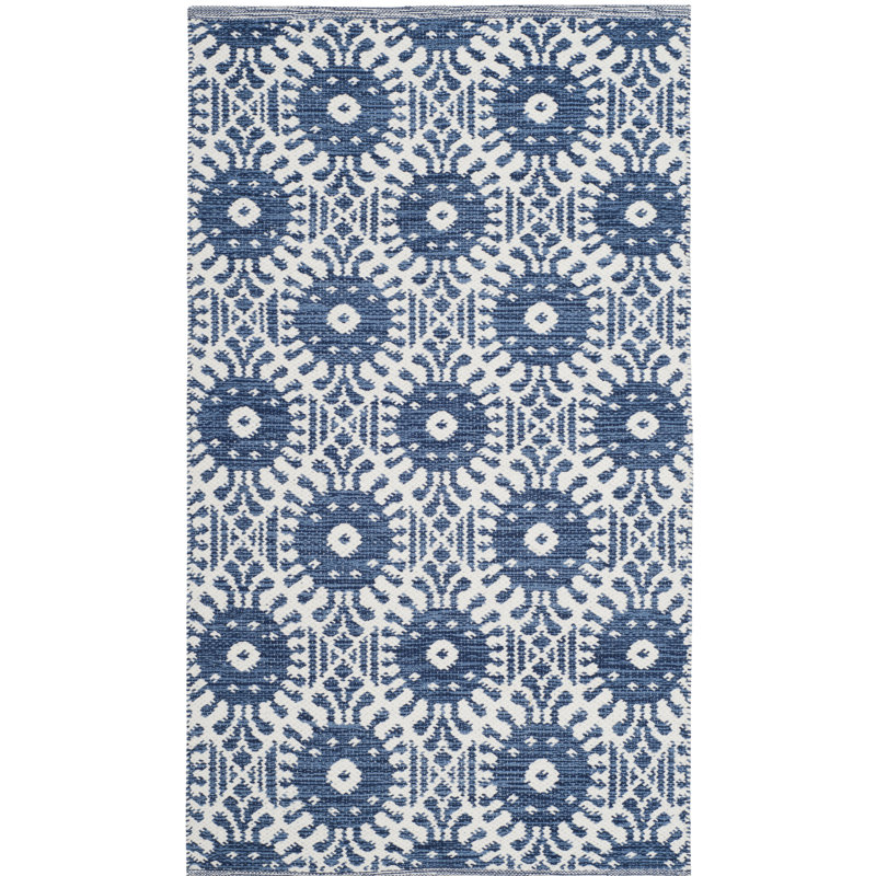 Clemence Hand Woven Performance Geometric Rug, Rectangle 3' x 5'