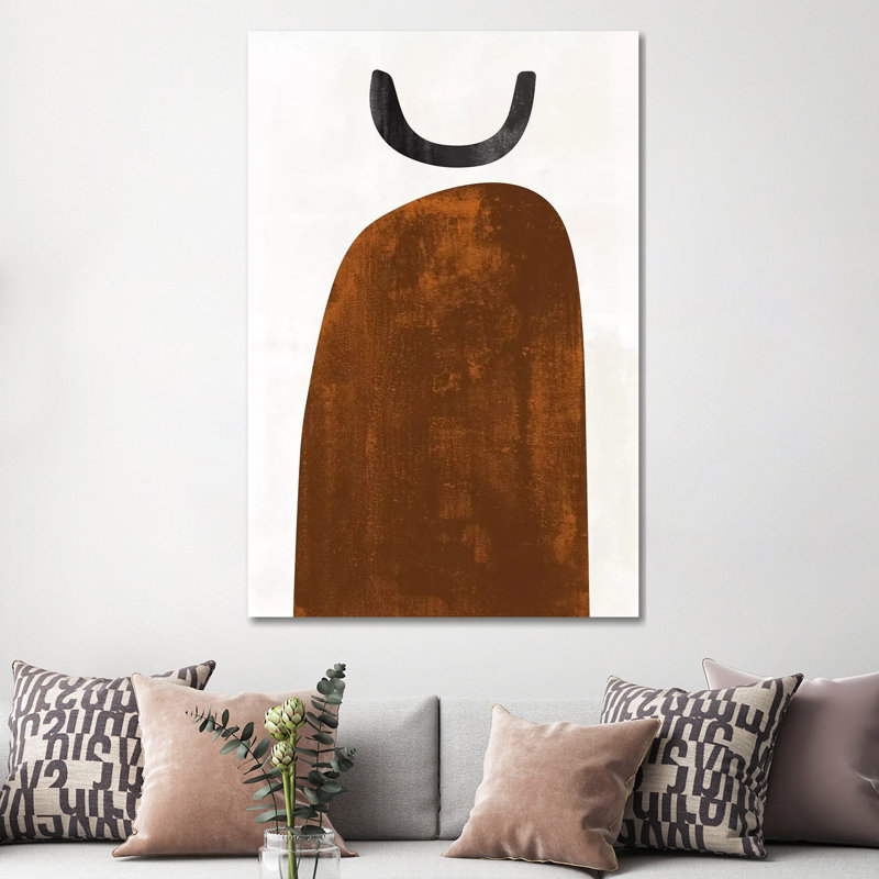 Abstraction de rouille-reproduction d’art, Pas de tapis, H 60 po x l 40po x P 1,5 po, Toile tendue