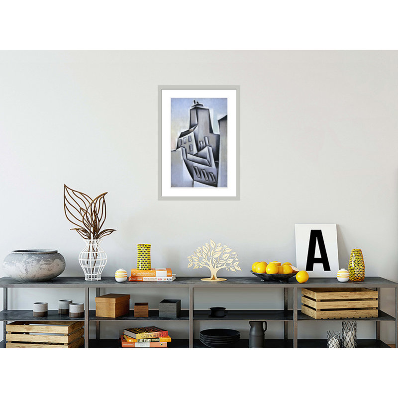 «Homes in Paris» par Juan Gris, impression giclée sur cadre, H 29,5 po x l 21,01 po