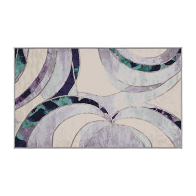 Tapis gris lavable à la machine