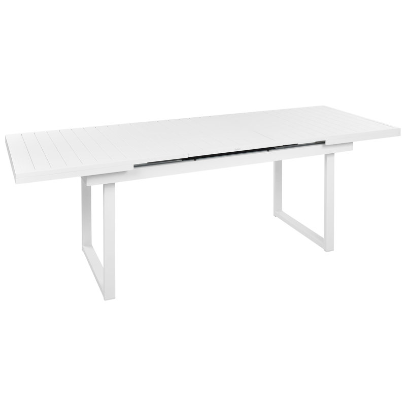 Nelica Rectangular Metal Extendable Outdoor Dining Table , 180cm cm W 90cm cm D