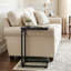 59cm H Small Sofa Side Table, C-Shaped End Table for Couch with Metal Frame -925810544
