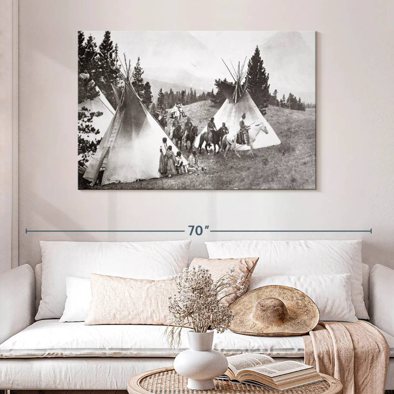 Tipi amérindien Camp Montana, H 32 po x l 48 po
