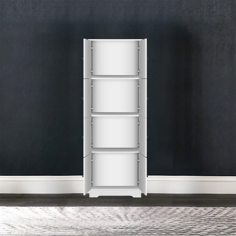 Armoire à linge autoportante Arimentha, Blanc