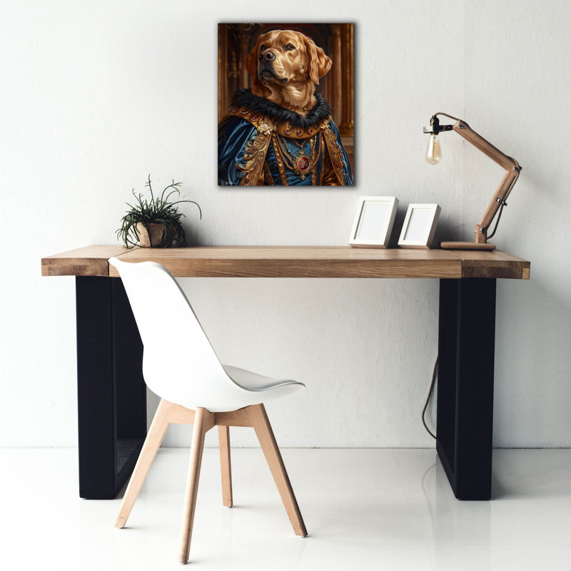 Art mural sur toile Trinx «Portrait Labrador Duke» par Momart, 20 po x 24 po, H 24 po x l 20 po x P 0,75 po