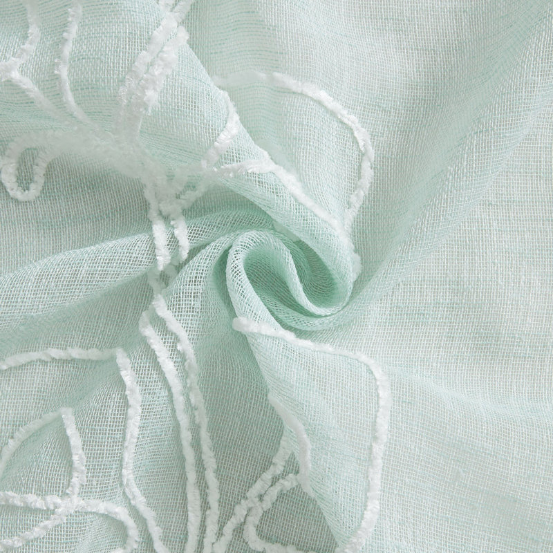 Paire de rideaux transparents Najim Poleyester, Blanc, L 38 po x L 84 po