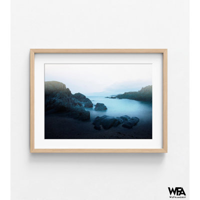 Impression de bord de mer côtier, photographie de vagues océaniques, cadre photo de plage, décor de plage tropicale, impression de rivage de plage, art mural surdimensionné, art mural grand