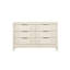 Commode blanche antique avec miroir