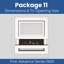 Evolution Fires Pre-Built Media Wall Package 11, finished in textured Venetian Plaster, includes Advance Series 1500 3-Sided Electric Fireplace-1233910858