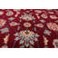 Tapis unique en laine noué à la main de 9 pi x 12 pi 1 po bourgogne / bleu marine / ivoire Juvel