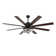 Terriek 72" DIY Shade Reversible Caged Ceiling Fan with Dimmable LED Light and Remote