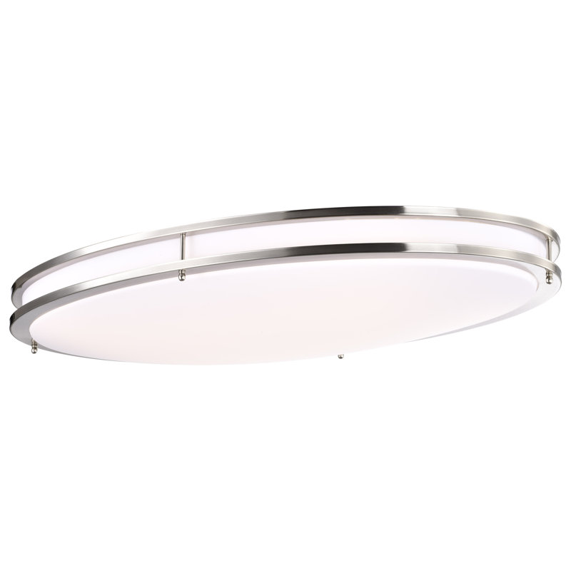 Myrical Acrylic LED Flush Mount, Brushed Nickel