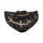 11" Tersilla Tribal Black & Gold Vase