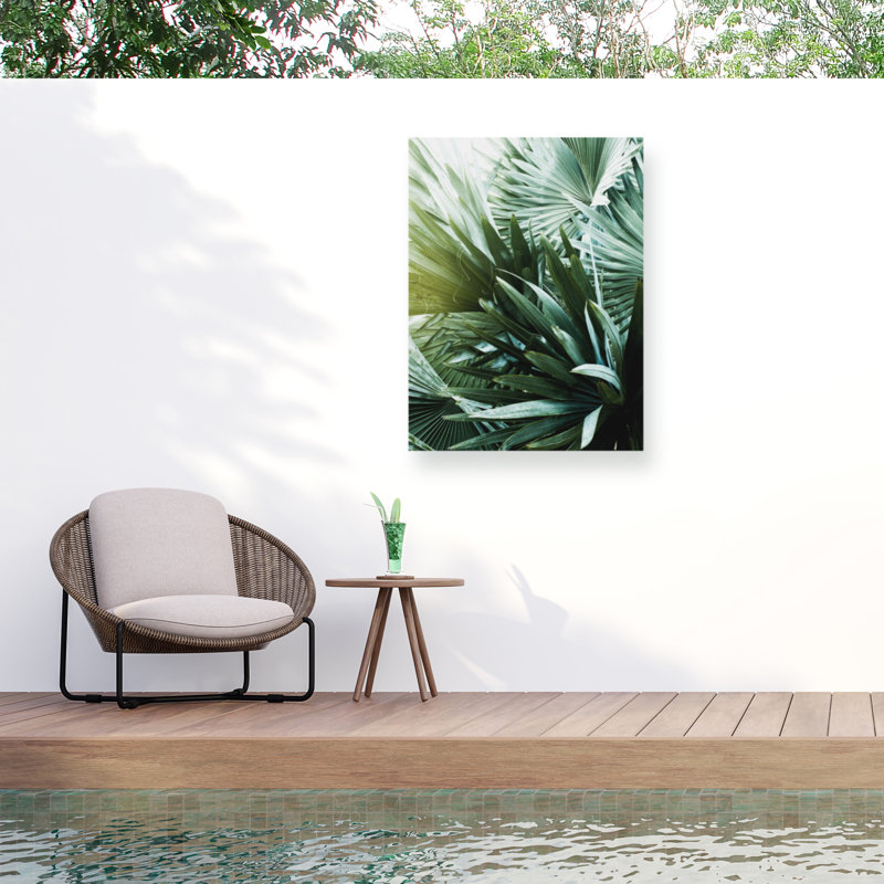 Defino All-Weather Canvas Plants & Flowers Wall Decor, 19" H x 14" W x 1.5" D