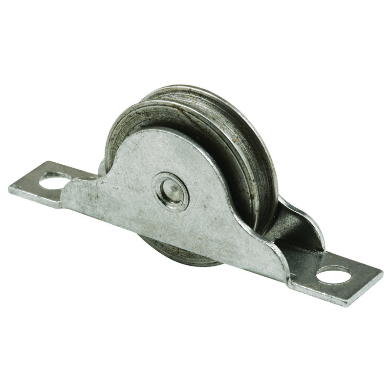 Prime-Line Wood Closet Door Roller, 1 in. Concave Roller, Bottom Mount