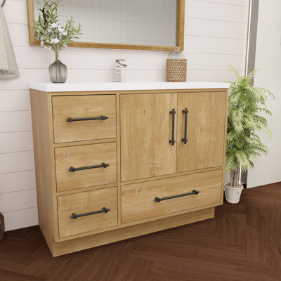 Victoria 41.9'' Single Bathroom Vanity with Acrylic Top