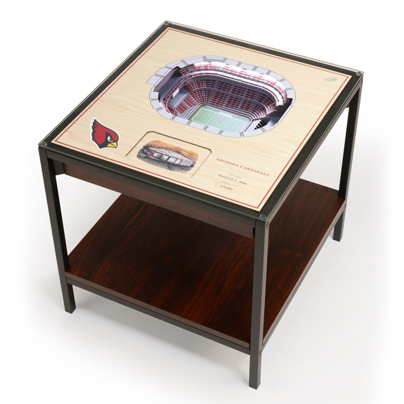 Husik NFL 25-Layer StadiumViews Lighted End Table, Arizona Cardinals