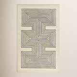 Momeni Simba Geometric Wool Copper Area Rug 2' X 3'