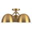 Fosso 17-in Gold Semi-Flush Mount-1913005508