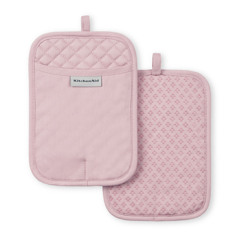 KitchenAid Asteroid Pot Holder 2-Pack Set,, Rose