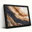 Abstract Layered Earth Texture in Black and Rust Canvas Wall Art-133556643