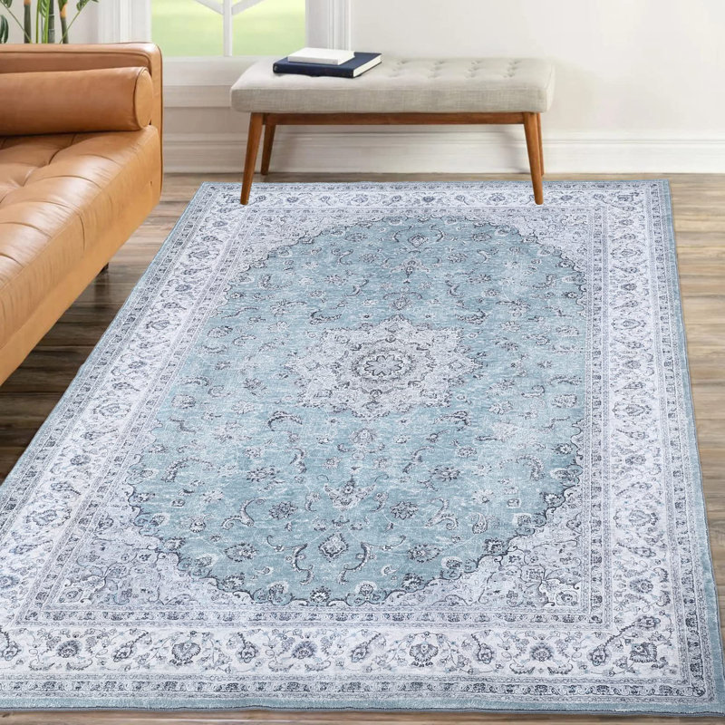 Rectangle Floral Area Rug, Rectangle 200 cm x 140 cm