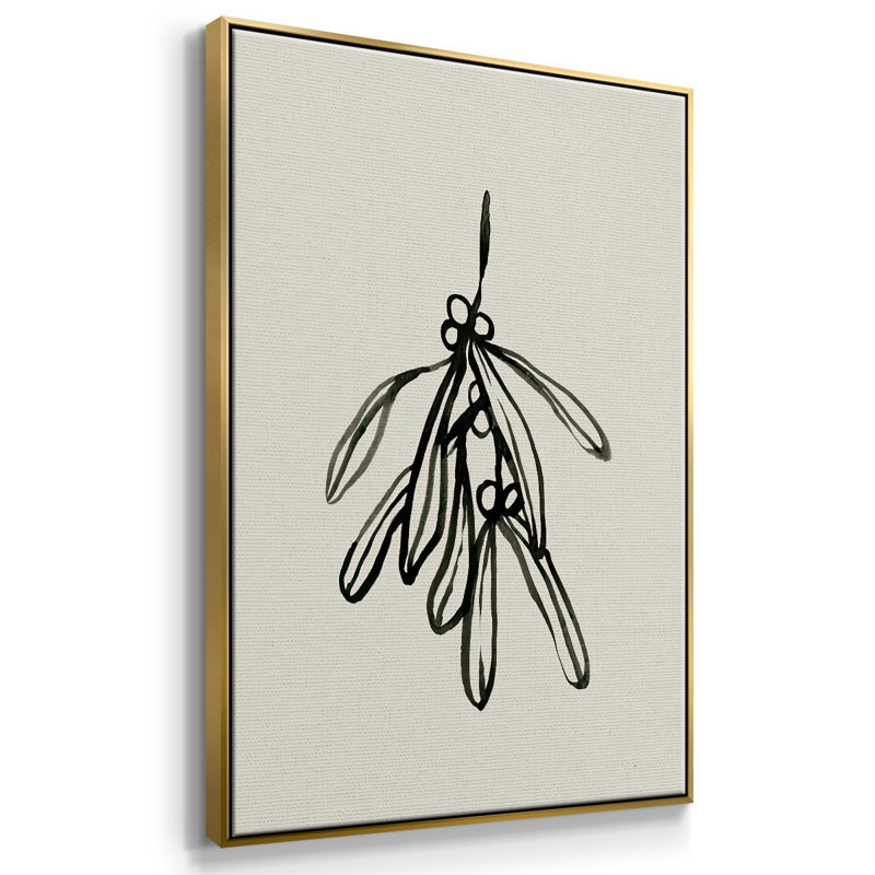 «Mistletoe S croquis II», reproduction sur toile, H 41 po x l 27 po x P 1,5 po, Or