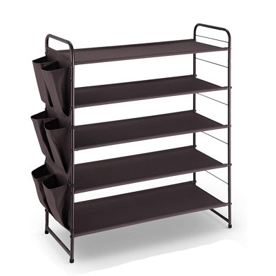 12 Pair Stackable Shoe Rack