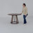 Octavian 47" Solid Wood Dining Table