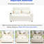 Canapé moderne avec poches latérales et dossier réglable, poche de rangement beige 61,4 po-121094004