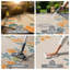Tapis ivoire / multicolore intérieur / extérieur Coastal Border-870475088-870475091