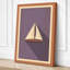 Geometric Sailboat Minimalist - Wrapped Canvas-389491179-389491184
