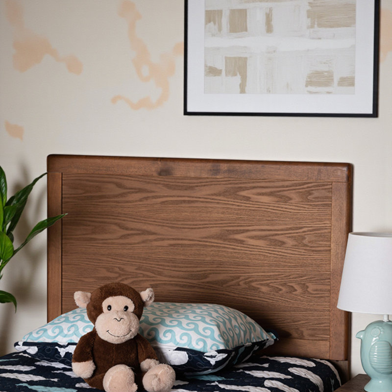 Tête de lit réglable Shikay Mid-Century à finition brune, H 49,94 po x l 37,97 po x P 0,8 po