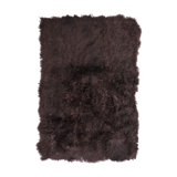 Sheepskin Area Rug in Chocolate