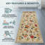 Tapis de couloir de cuisine Boho-1649849568