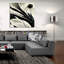 «Flowers Black White 7» par Ray Heere, art mural en verre acrylique, 12 po x 12 po-31921275