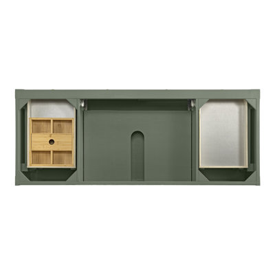 Breckenridge 60" Double Vanity W/FreePower Wireless Charger