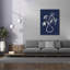 Art floral sur toile, "Floral Sketch 1 Navy" par Pamela Munger-886884913