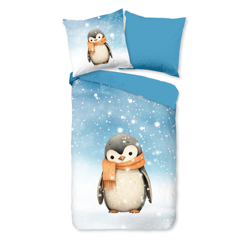 Cotton Abstract Duvet Cover with Pillowcases