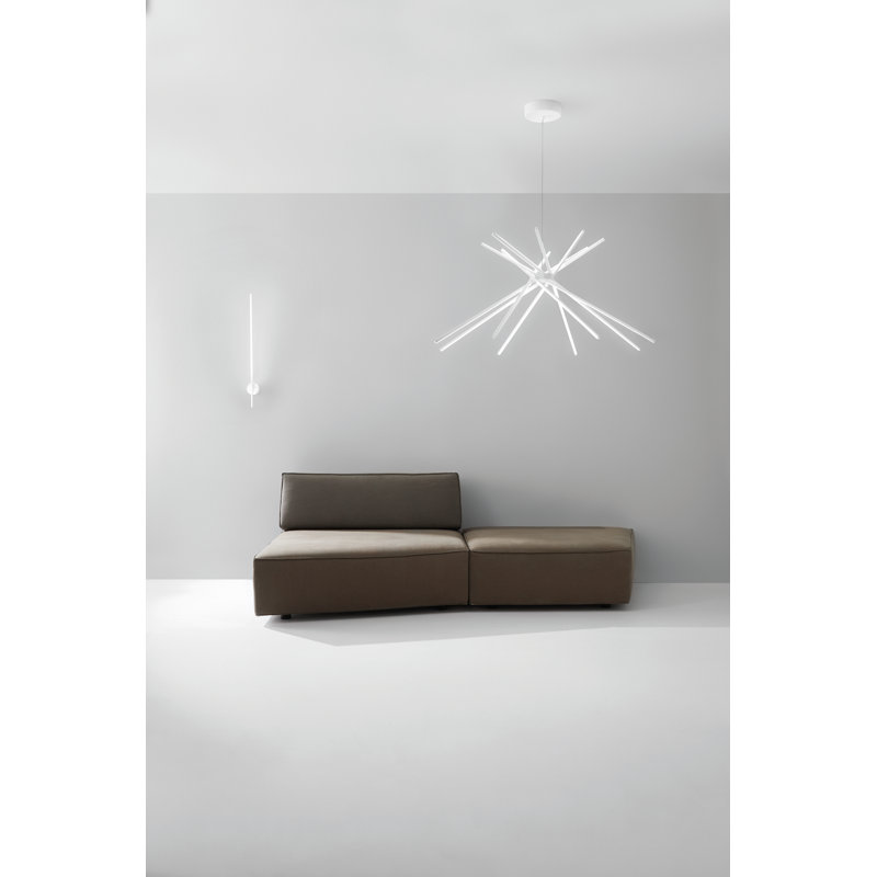 Springview Aluminium (hammered) LED Flush Mounted Sconce, White, 4000K
