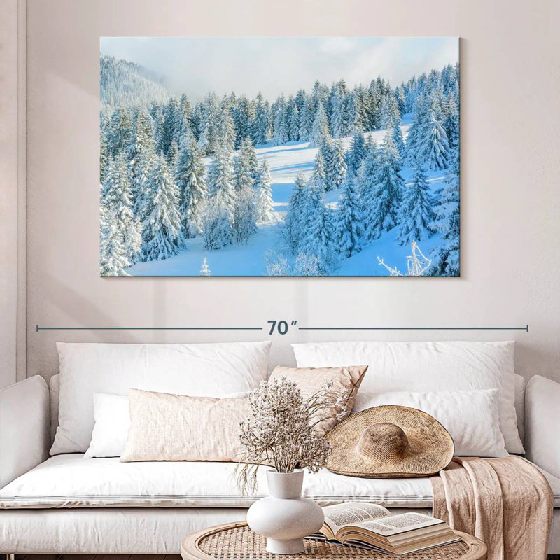 Alvord Pine Winter Wonderland, H 34 po x l 51 po