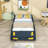 Abdullbasit Twin Size Race Car-Shaped Platform Bed with Wheels-809423202