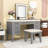 Makeup Vanity Table with 7 Storage Drawers, LED Mirror and Padded Stool-2104897867