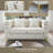 Marypatricia 58" Upholstered Loveseat with 2 Pillows, Modern Sofa Couch-1899225129