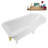62" Streamline Clawfoot Tub,Tray,Drain, Clawfeet-101628987-102218226