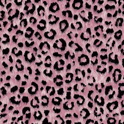 Peel and Stick Wallpaper Pink Leopard Print Black Spots Fashion Animal Wall Mural 23.6"W x 118"H Self Adhesive Removable Wall Paper Renter Friendly Wallpaper for Nursery Bedroom Cabinets