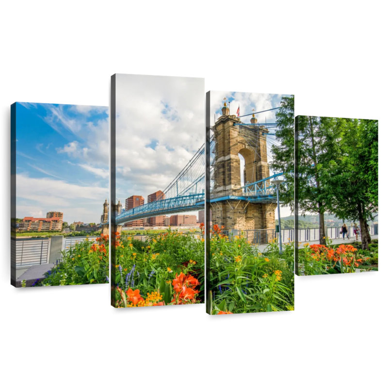 Lilie Roebling Suspension Bridge, 22" H x 36" W